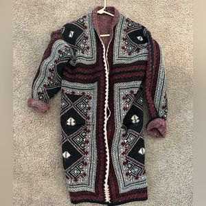 Maxsport Cozy Long Holiday Cardigan Open